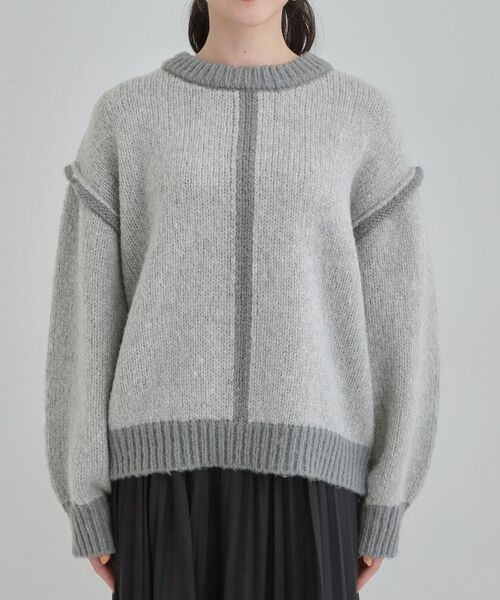 SHOO・LA・RUE / シューラルー ニット・セーター | 【S-LL】配色デザインがポイント ざっくり編みゆるニット | 詳細13