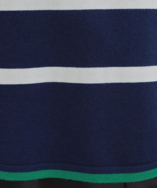 SHOO・LA・RUE / シューラルー ニット・セーター | 【洗濯機可/毛玉レス】ポンチョ風ボーダーニット | 詳細12