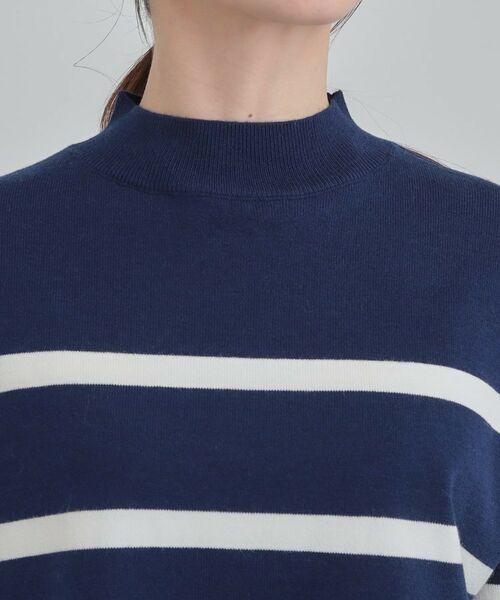 SHOO・LA・RUE / シューラルー ニット・セーター | 【洗濯機可/毛玉レス】ポンチョ風ボーダーニット | 詳細16