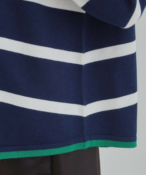 SHOO・LA・RUE / シューラルー ニット・セーター | 【洗濯機可/毛玉レス】ポンチョ風ボーダーニット | 詳細18