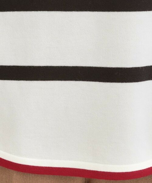 SHOO・LA・RUE / シューラルー ニット・セーター | 【洗濯機可/毛玉レス】ポンチョ風ボーダーニット | 詳細4