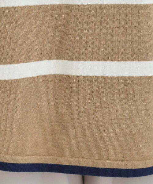 SHOO・LA・RUE / シューラルー ニット・セーター | 【洗濯機可/毛玉レス】ポンチョ風ボーダーニット | 詳細8