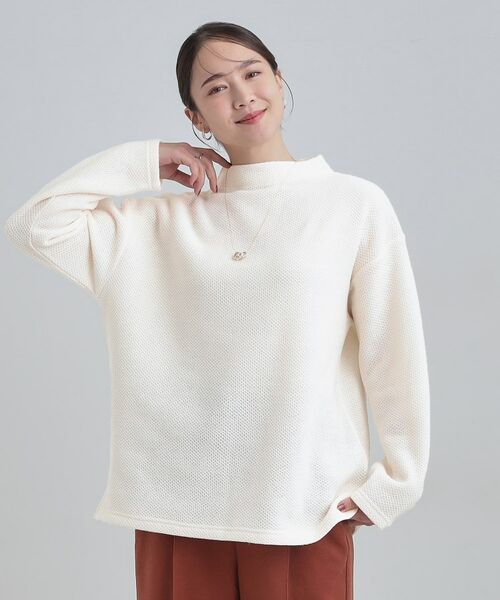 SHOO・LA・RUE / シューラルー カットソー | 【あったか】モックネックニットソートップス | 詳細1