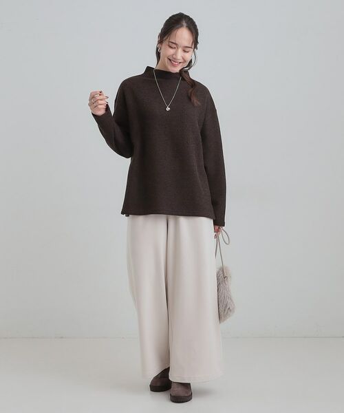 SHOO・LA・RUE / シューラルー カットソー | 【あったか】モックネックニットソートップス | 詳細11