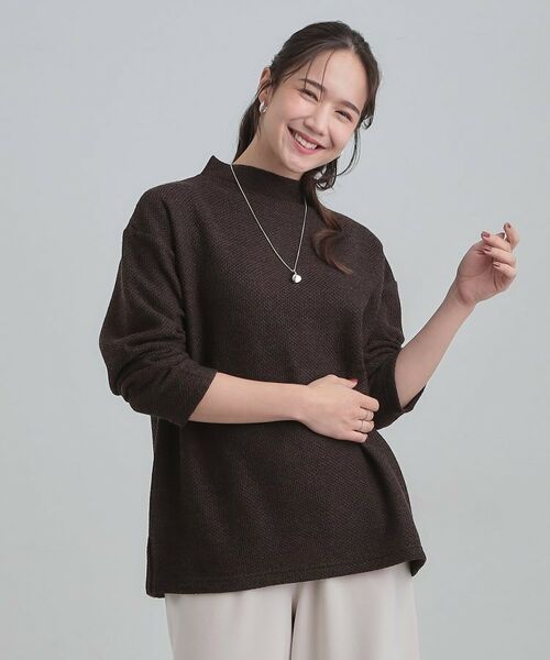SHOO・LA・RUE / シューラルー カットソー | 【あったか】モックネックニットソートップス | 詳細9