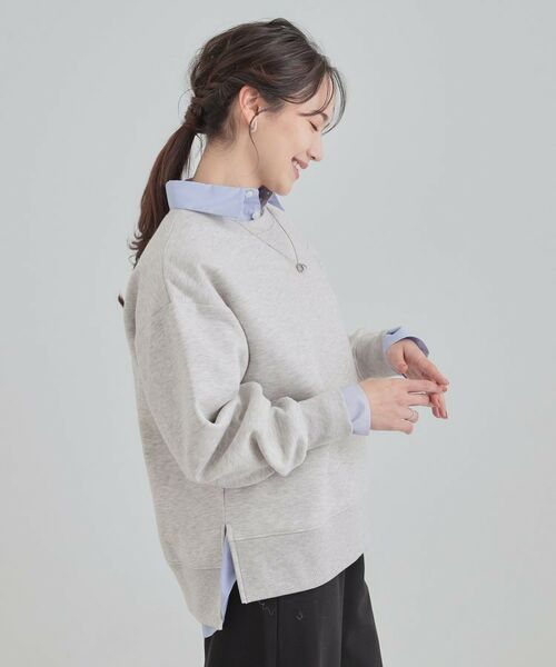 SHOO・LA・RUE / シューラルー スウェット | 【あったか】ガゼット付き裏起毛スウェット | 詳細2