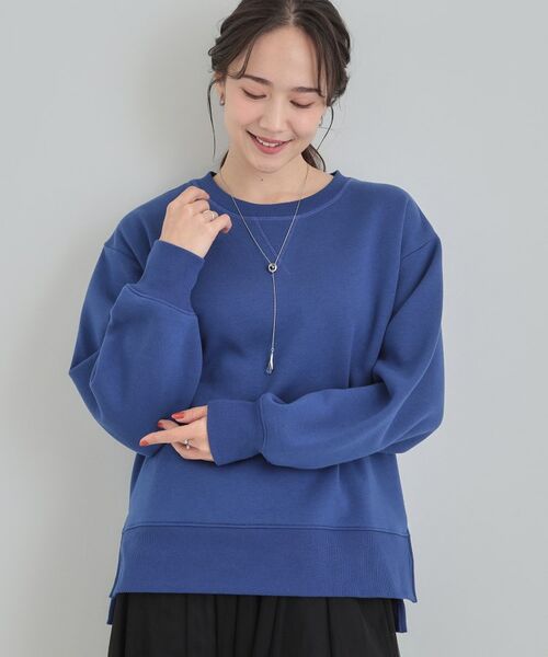 SHOO・LA・RUE / シューラルー スウェット | 【あったか】ガゼット付き裏起毛スウェット(ブルー(093))