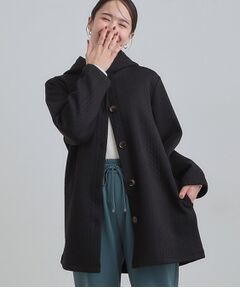 SHOO・LA・RUE / シューラルー カーディガン・ボレロ | 裏側ベロアジャージであったか ケーブルジャガードコーディガン