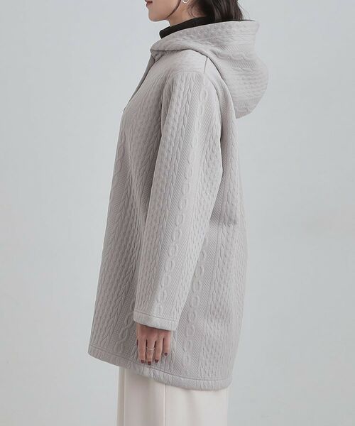 SHOO・LA・RUE / シューラルー カーディガン・ボレロ | 裏側ベロアジャージであったか ケーブルジャガードコーディガン | 詳細14