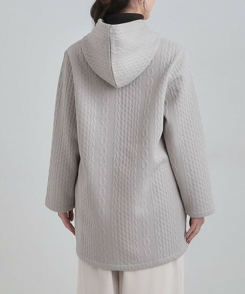 SHOO・LA・RUE / シューラルー カーディガン・ボレロ | 裏側ベロアジャージであったか ケーブルジャガードコーディガン | 詳細15