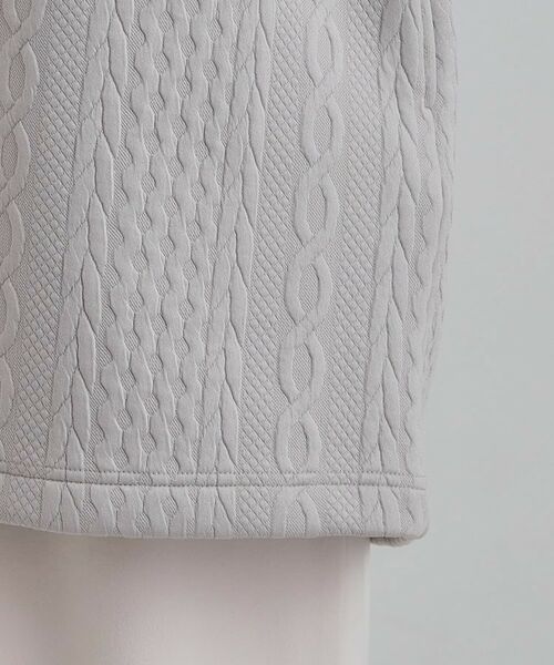SHOO・LA・RUE / シューラルー カーディガン・ボレロ | 裏側ベロアジャージであったか ケーブルジャガードコーディガン | 詳細20