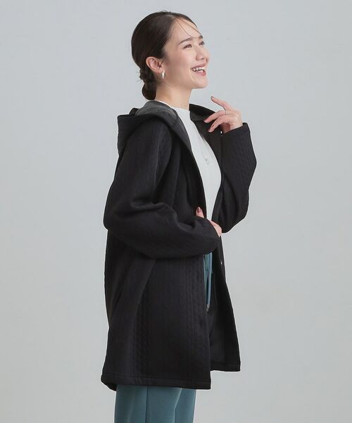 SHOO・LA・RUE / シューラルー カーディガン・ボレロ | 裏側ベロアジャージであったか ケーブルジャガードコーディガン | 詳細5