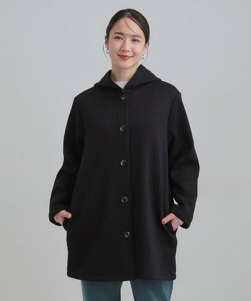 SHOO・LA・RUE / シューラルー カーディガン・ボレロ | 裏側ベロアジャージであったか ケーブルジャガードコーディガン | 詳細6