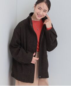 SHOO・LA・RUE / シューラルー レザーブルゾン・ジャケット | スタンドツイードブルゾン