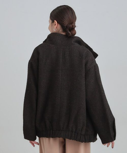 SHOO・LA・RUE / シューラルー レザーブルゾン・ジャケット | スタンドツイードブルゾン | 詳細2