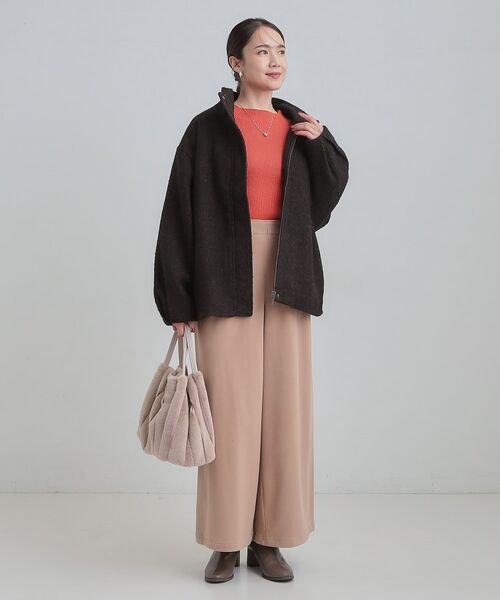 SHOO・LA・RUE / シューラルー レザーブルゾン・ジャケット | スタンドツイードブルゾン | 詳細3