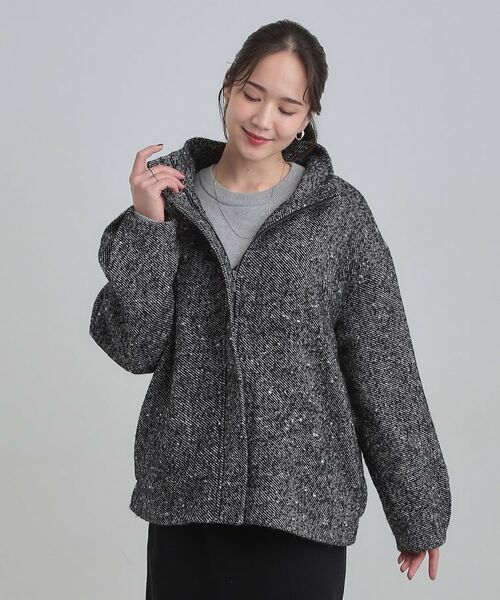 SHOO・LA・RUE / シューラルー レザーブルゾン・ジャケット | スタンドツイードブルゾン | 詳細5