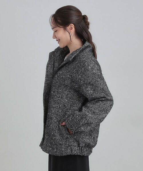 SHOO・LA・RUE / シューラルー レザーブルゾン・ジャケット | スタンドツイードブルゾン | 詳細6