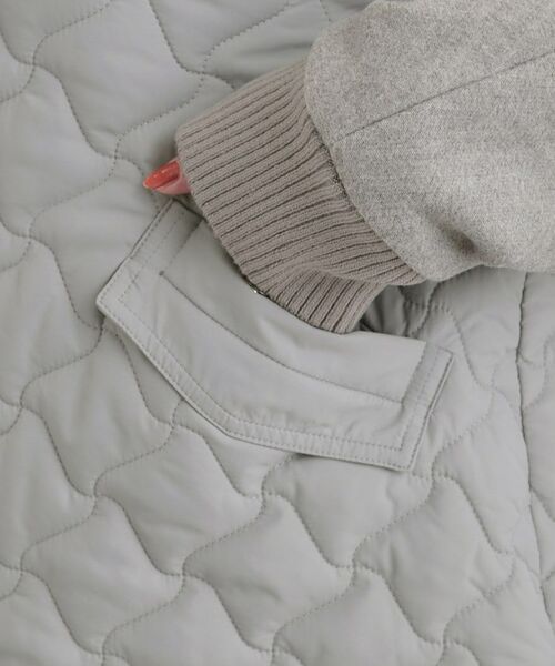 SHOO・LA・RUE / シューラルー レザーブルゾン・ジャケット | 【S-LL】異素材使いが目を惹く キルトフードブルゾン | 詳細14