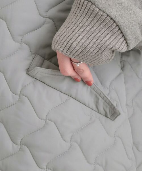 SHOO・LA・RUE / シューラルー レザーブルゾン・ジャケット | 【S-LL】異素材使いが目を惹く キルトフードブルゾン | 詳細15