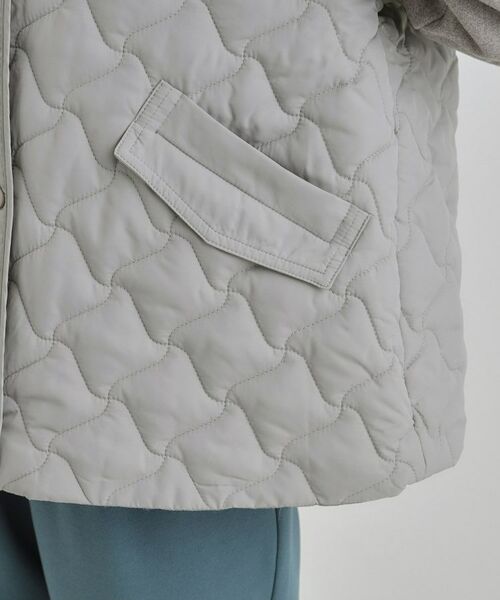 SHOO・LA・RUE / シューラルー レザーブルゾン・ジャケット | 【S-LL】異素材使いが目を惹く キルトフードブルゾン | 詳細16