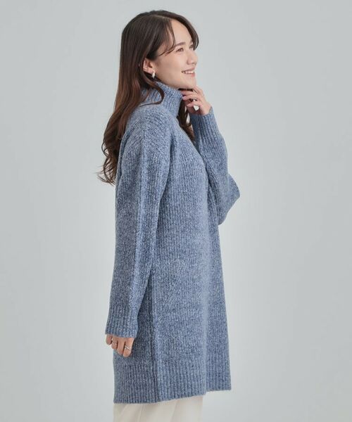 SHOO・LA・RUE / シューラルー ニット・セーター | 【洗濯機可/S-LL】女性らしい美シルエット ニットチュニックワンピース【CIRCRIC】 | 詳細10