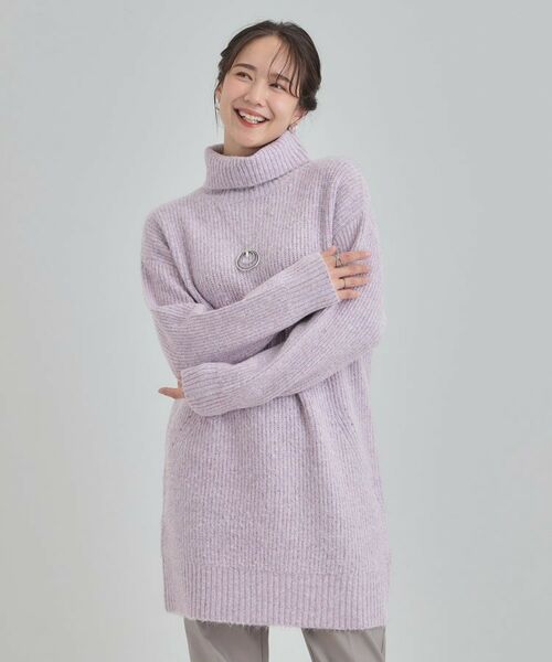 SHOO・LA・RUE / シューラルー ニット・セーター | 【洗濯機可/S-LL】女性らしい美シルエット ニットチュニックワンピース【CIRCRIC】 | 詳細5