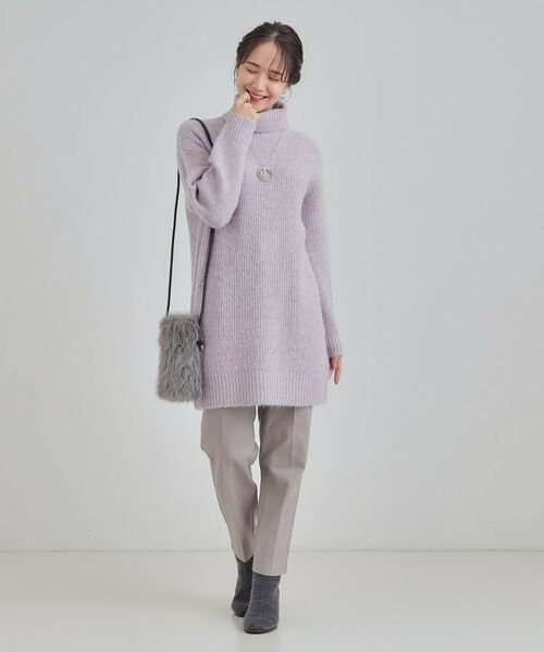 SHOO・LA・RUE / シューラルー ニット・セーター | 【洗濯機可/S-LL】女性らしい美シルエット ニットチュニックワンピース【CIRCRIC】 | 詳細7