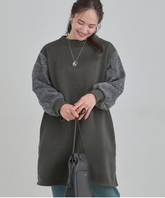 SHOO・LA・RUE / シューラルー チュニック | 【S-LL/あったか】お袖チェック裏起毛チュニック