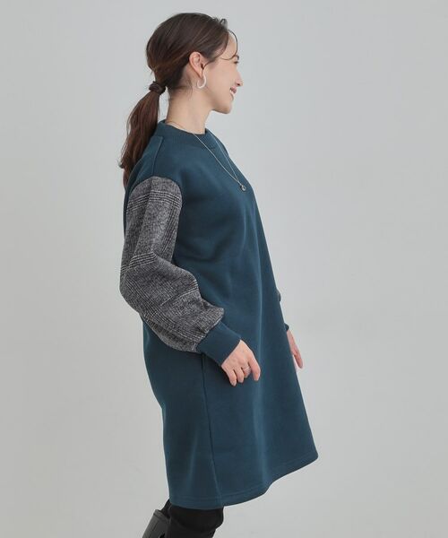 SHOO・LA・RUE / シューラルー チュニック | 【S-LL/あったか】お袖チェック裏起毛チュニック | 詳細10