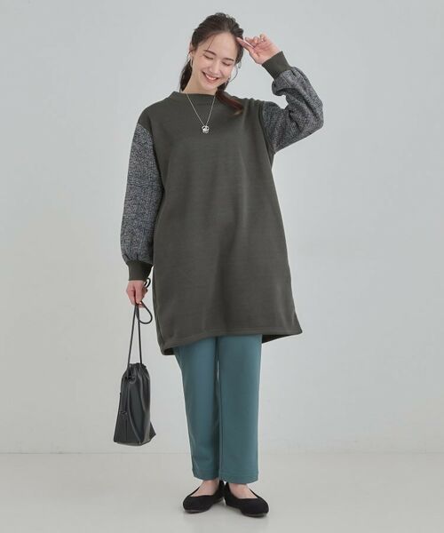 SHOO・LA・RUE / シューラルー チュニック | 【S-LL/あったか】お袖チェック裏起毛チュニック | 詳細3