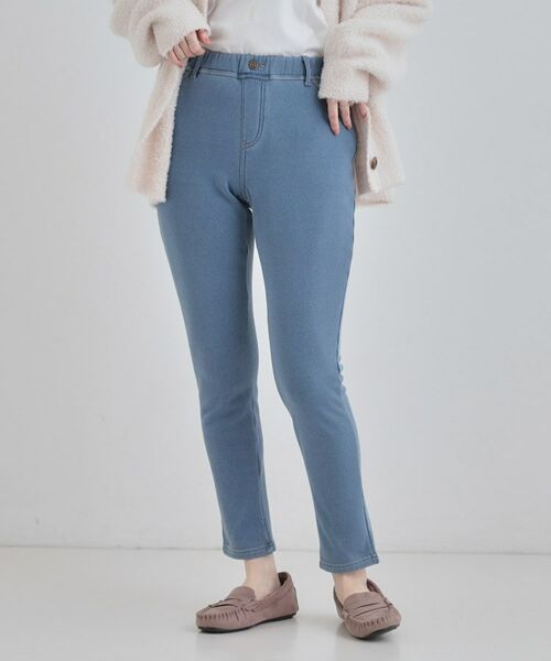 SHOO・LA・RUE / シューラルー パンツ | 【あったか】裏シャギーデニム風レギンス | 詳細1