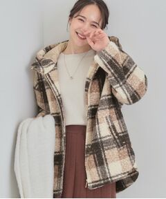 SHOO・LA・RUE / シューラルー その他アウター | ブークレチェックフードコート