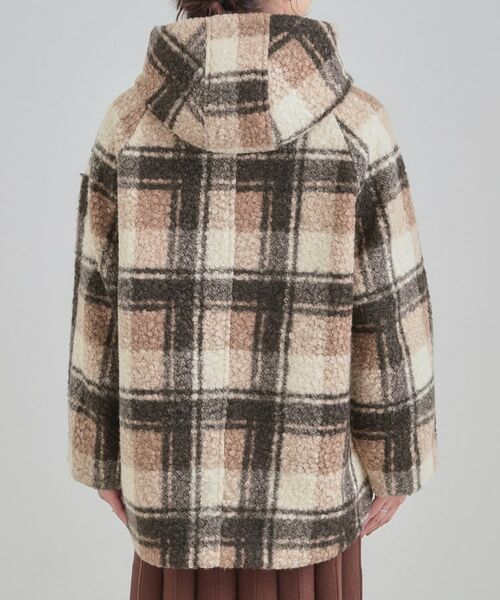 SHOO・LA・RUE / シューラルー その他アウター | ブークレチェックフードコート | 詳細11