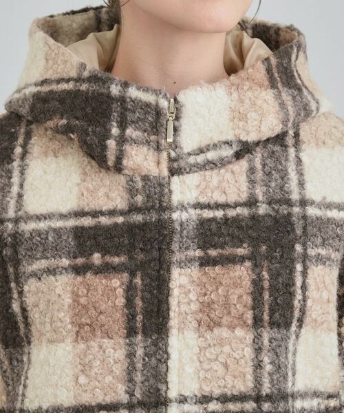 SHOO・LA・RUE / シューラルー その他アウター | ブークレチェックフードコート | 詳細12