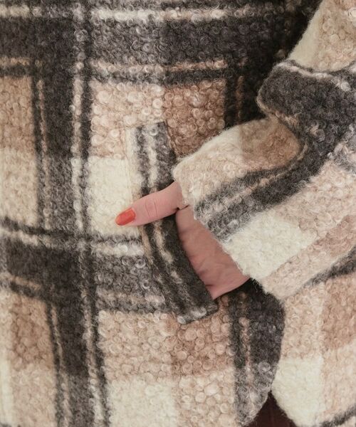 SHOO・LA・RUE / シューラルー その他アウター | ブークレチェックフードコート | 詳細14