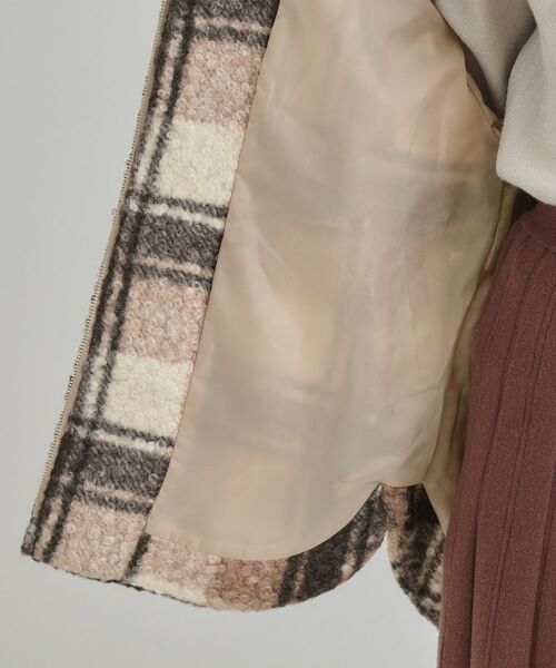 SHOO・LA・RUE / シューラルー その他アウター | ブークレチェックフードコート | 詳細16