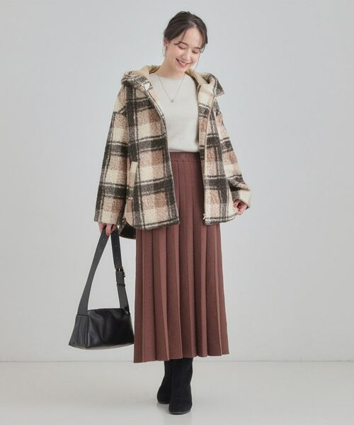 SHOO・LA・RUE / シューラルー その他アウター | ブークレチェックフードコート | 詳細7