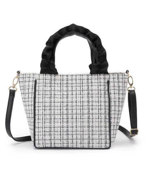 SHOO・LA・RUE / シューラルー トートバッグ | フリルハンドルツイードトートバッグ | 詳細11