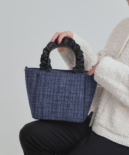 SHOO・LA・RUE / シューラルー トートバッグ | フリルハンドルツイードトートバッグ | 詳細3