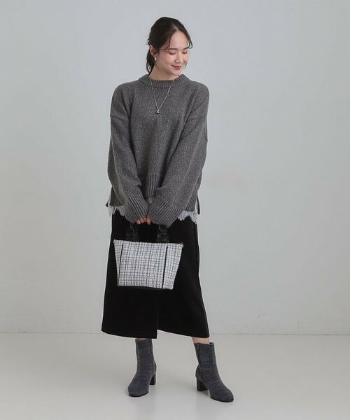 SHOO・LA・RUE / シューラルー トートバッグ | フリルハンドルツイードトートバッグ | 詳細6