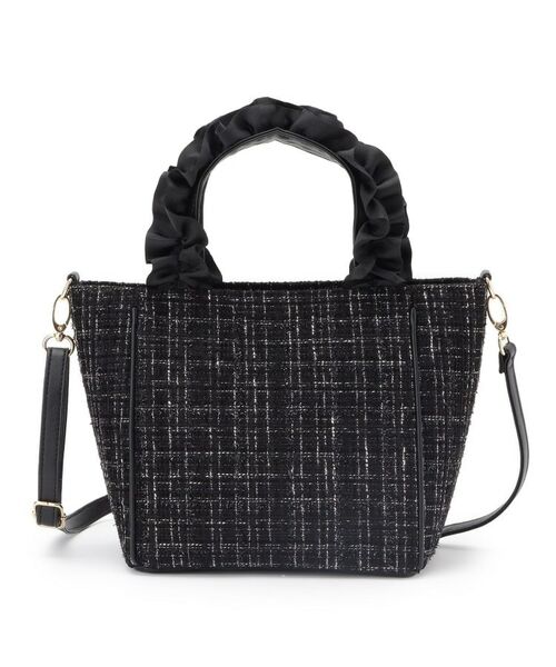 SHOO・LA・RUE / シューラルー トートバッグ | フリルハンドルツイードトートバッグ | 詳細7