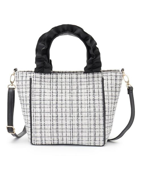 SHOO・LA・RUE / シューラルー トートバッグ | フリルハンドルツイードトートバッグ | 詳細9