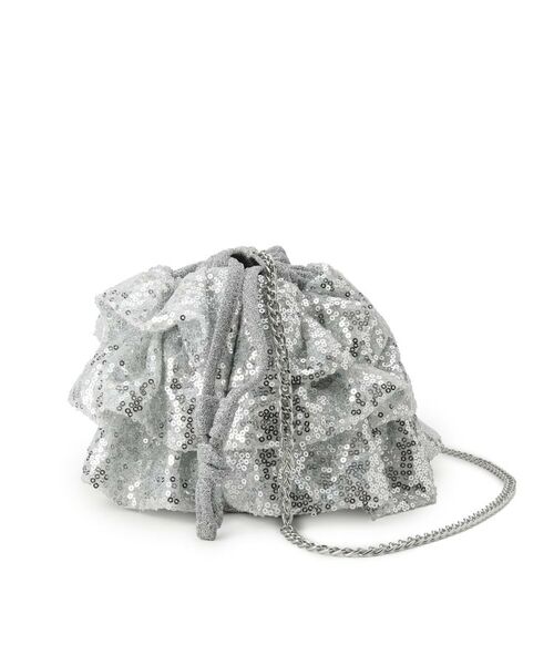 SHOO・LA・RUE / シューラルー ショルダーバッグ | スパンコールフリル巾着ショルダーバッグ | 詳細10