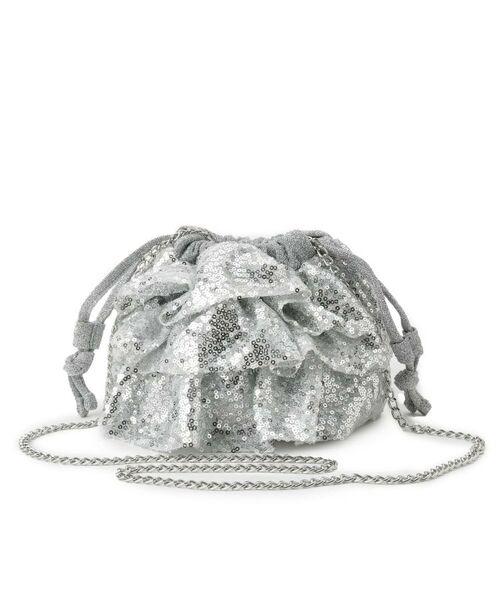 SHOO・LA・RUE / シューラルー ショルダーバッグ | スパンコールフリル巾着ショルダーバッグ | 詳細11