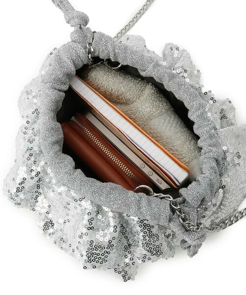 SHOO・LA・RUE / シューラルー ショルダーバッグ | スパンコールフリル巾着ショルダーバッグ | 詳細16