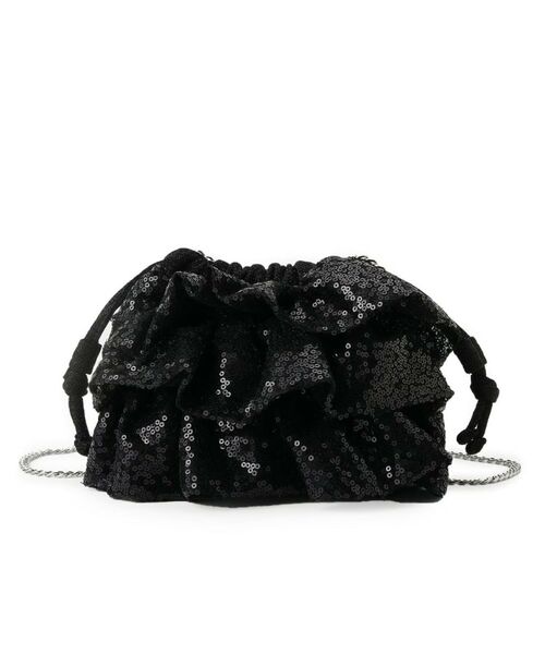 SHOO・LA・RUE / シューラルー ショルダーバッグ | スパンコールフリル巾着ショルダーバッグ | 詳細7