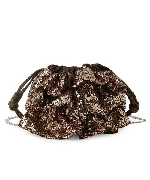 SHOO・LA・RUE / シューラルー ショルダーバッグ | スパンコールフリル巾着ショルダーバッグ | 詳細8