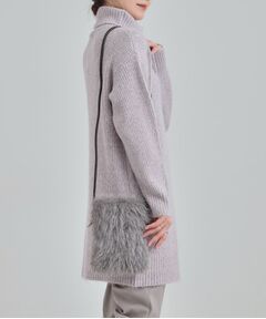 SHOO・LA・RUE / シューラルー ショルダーバッグ | ラメ入りファーが目を惹く ミニショルダーバッグ