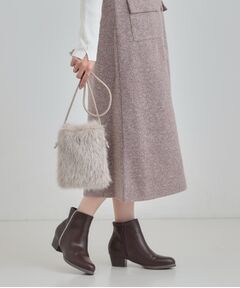 SHOO・LA・RUE / シューラルー ショルダーバッグ | ラメ入りファーが目を惹く ミニショルダーバッグ